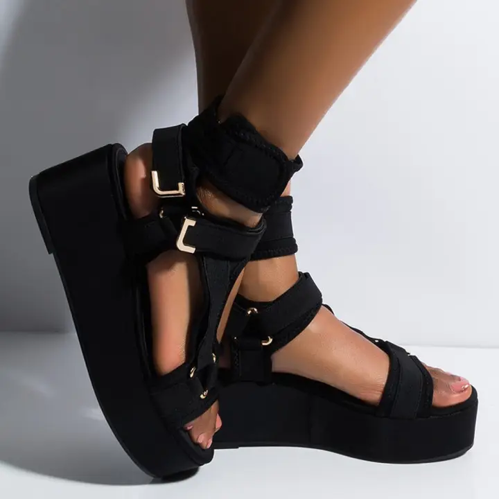 platform colorful sandals