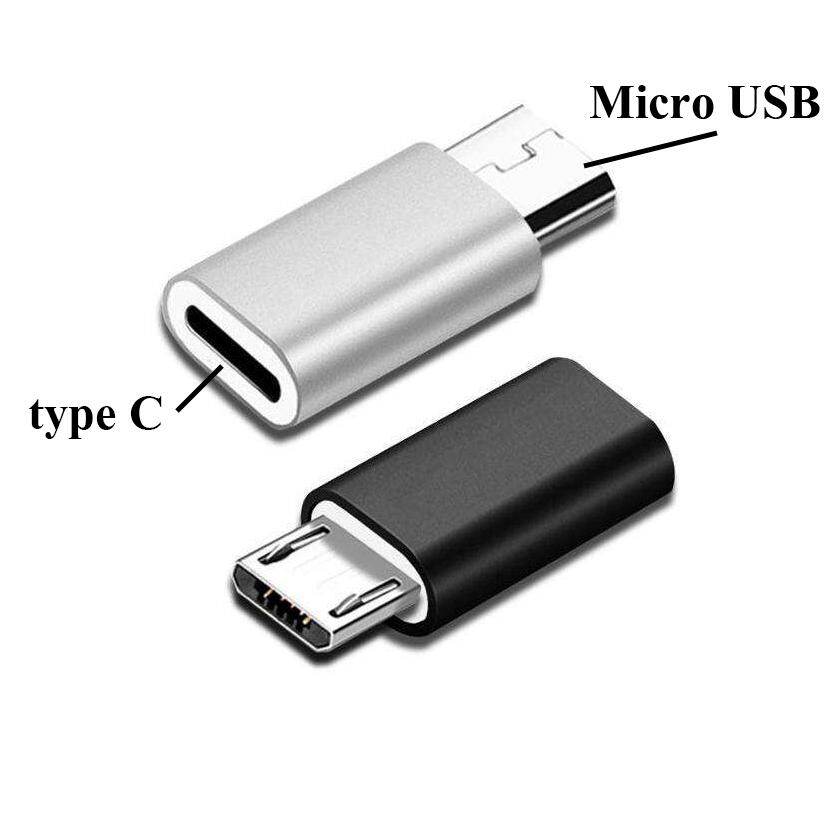 [SONGFUL] 2Pcs Micro USB 2.0 Male Jack to USB 3.1 Type C Data Adapter