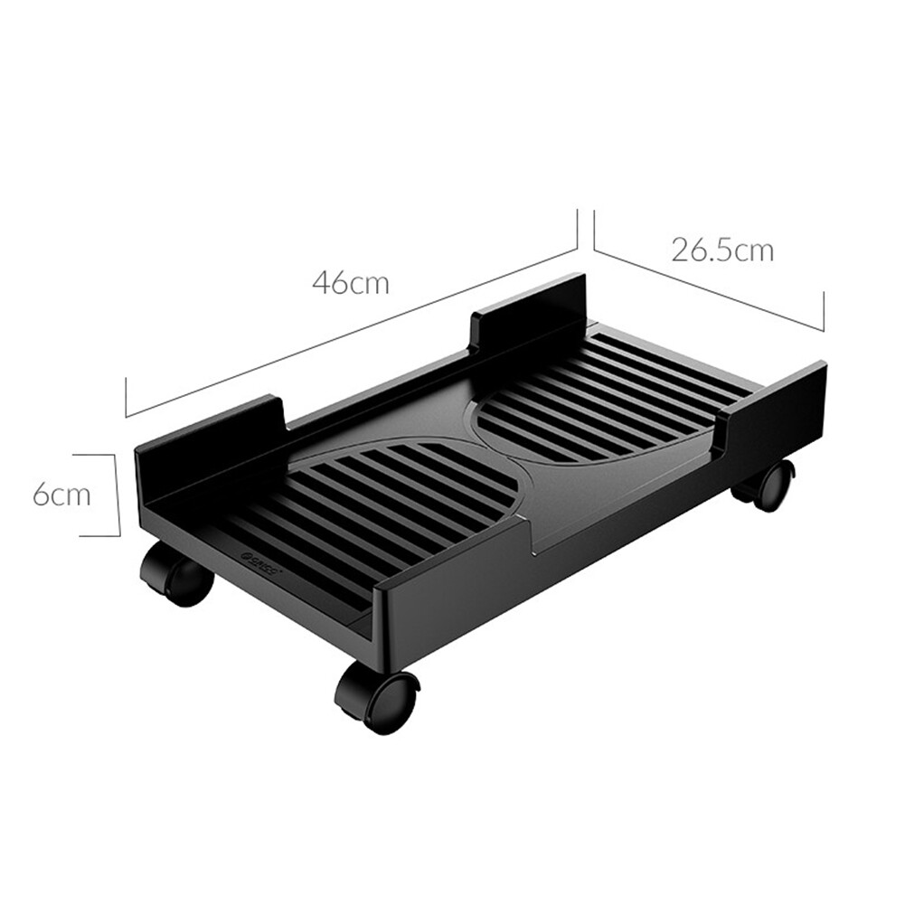 ORICO CPB3 Anti-slip Computer Towers Stand Cart PC Cases Mobile Computer CPU Cooling Holder Bracket with 4 Rotatable Caster Wheels