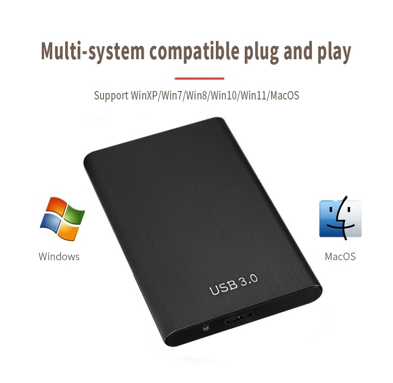High-Speed 1TB SSD Portable External 2TB Solid State Hard Drive USB3.0 500GB Interface Mobile Hard disk For Laptop Mac Original