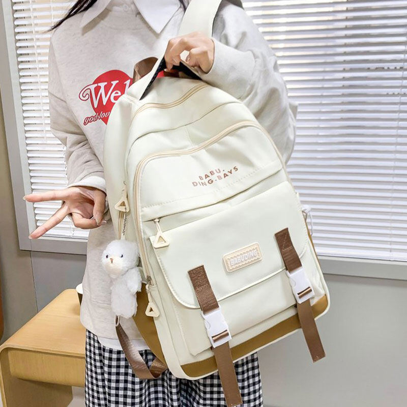 C&K Women's School Bag Junior High School High School College Backpack Large Capacity Backpack