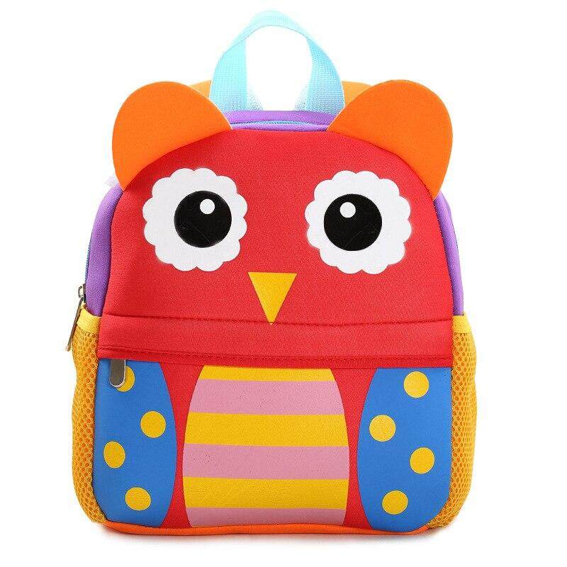 ZF 2019 Popular Toddler Kids School Backpacks 3D Cartoon Animals Owl School Bags for Kindergarten Girl Boys Bag Children Schoolbag