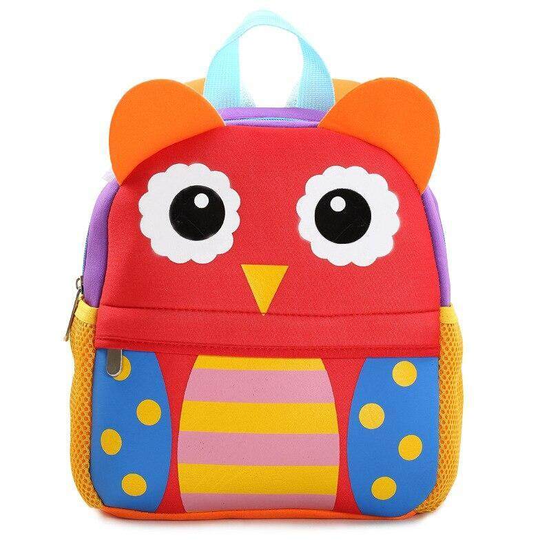 ZF 2019 Popular Toddler Kids School Backpacks 3D Cartoon Animals Owl School Bags for Kindergarten Girl Boys Bag Children Schoolbag