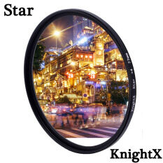 KnightX Star Line Star Filter 4 6 8 Piont Streak Hiệu Ứng Cho Canon Nikon Sony Fujifilm Dslr Ánh Sáng Màu D600 D3300 Phụ Kiện Chụp Ảnh 24-105 200d 49Mm 52Mm 55Mm 58Mm 62Mm 67Mm 72mm 77Mm