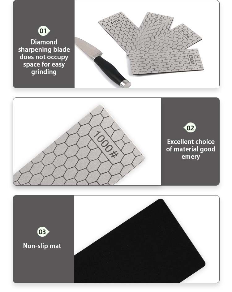 1Pc Professional Diamond Knife Sharpening Stone Grit Ultra-thin Honeycomb Surface Whetstone Grindstone Tool 400#600#1000#1200#