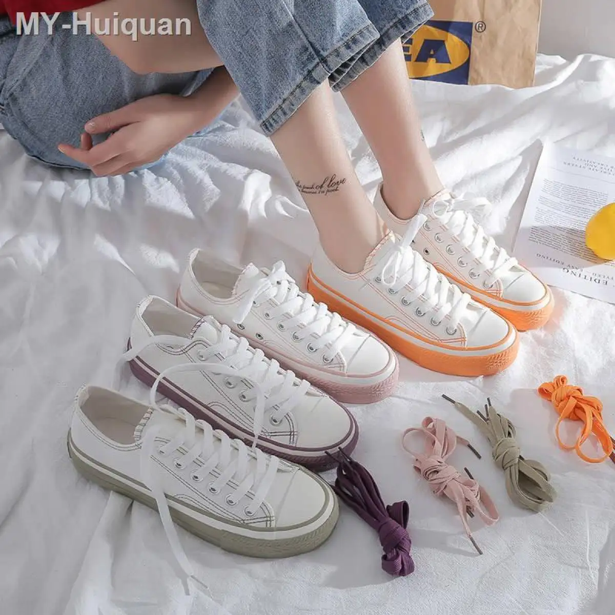 white canvas for ladies