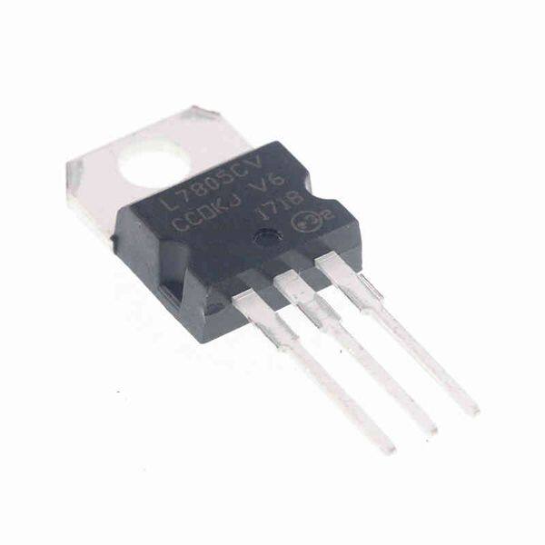 5pcs l7805cv lm7805 mc7805 5v to-220 voltage regulator ic