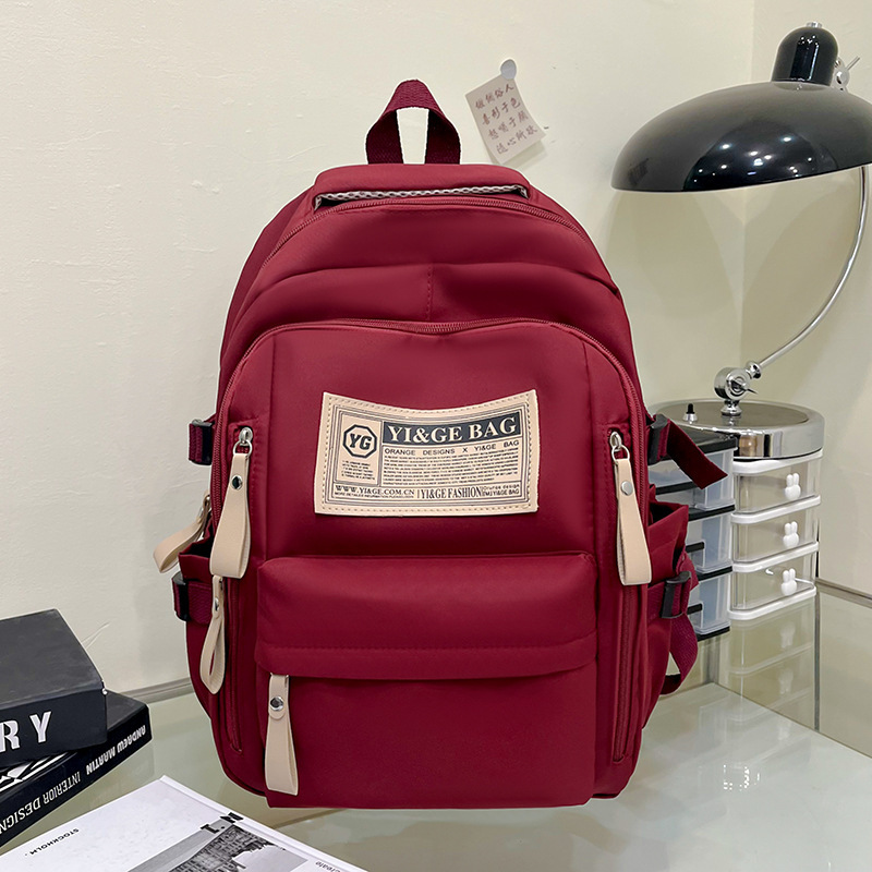 Backpack 2023 New College Student backpack Large capacity multifunctional leisure backpack