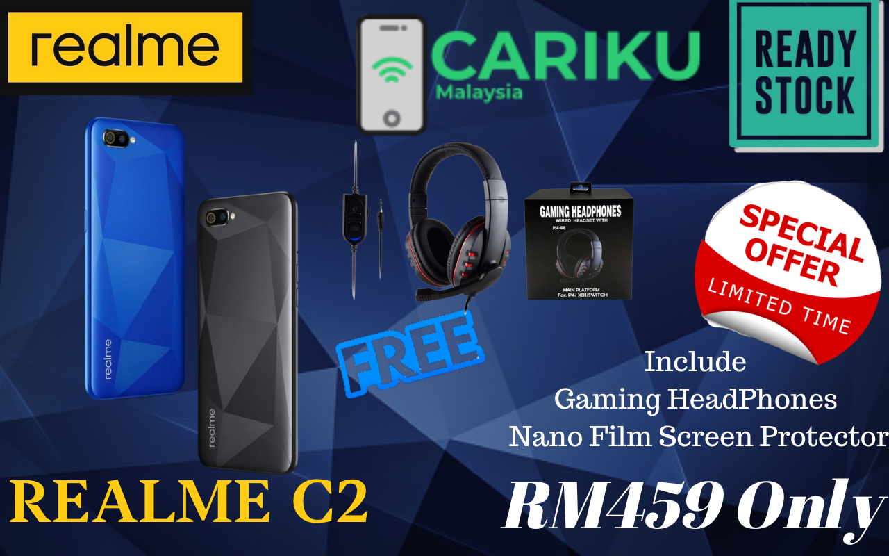 Low Price Hari Raya Offer Realme C2 Ram3 32gb Rom Realme Original Malaysia Set Cariku Lazada