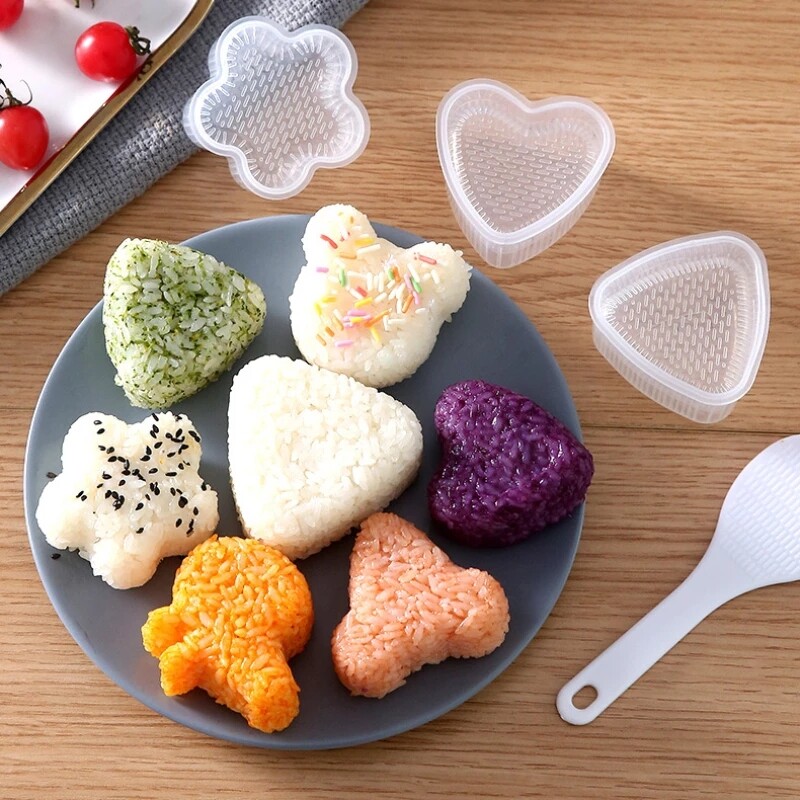 3 uds/1 Set Kitchen Gadgets Onigiri Sushi Rolls Mold For Sushi Onigiri Rice Ball Bento Press Mold DIY Tools Kitchen Accessories