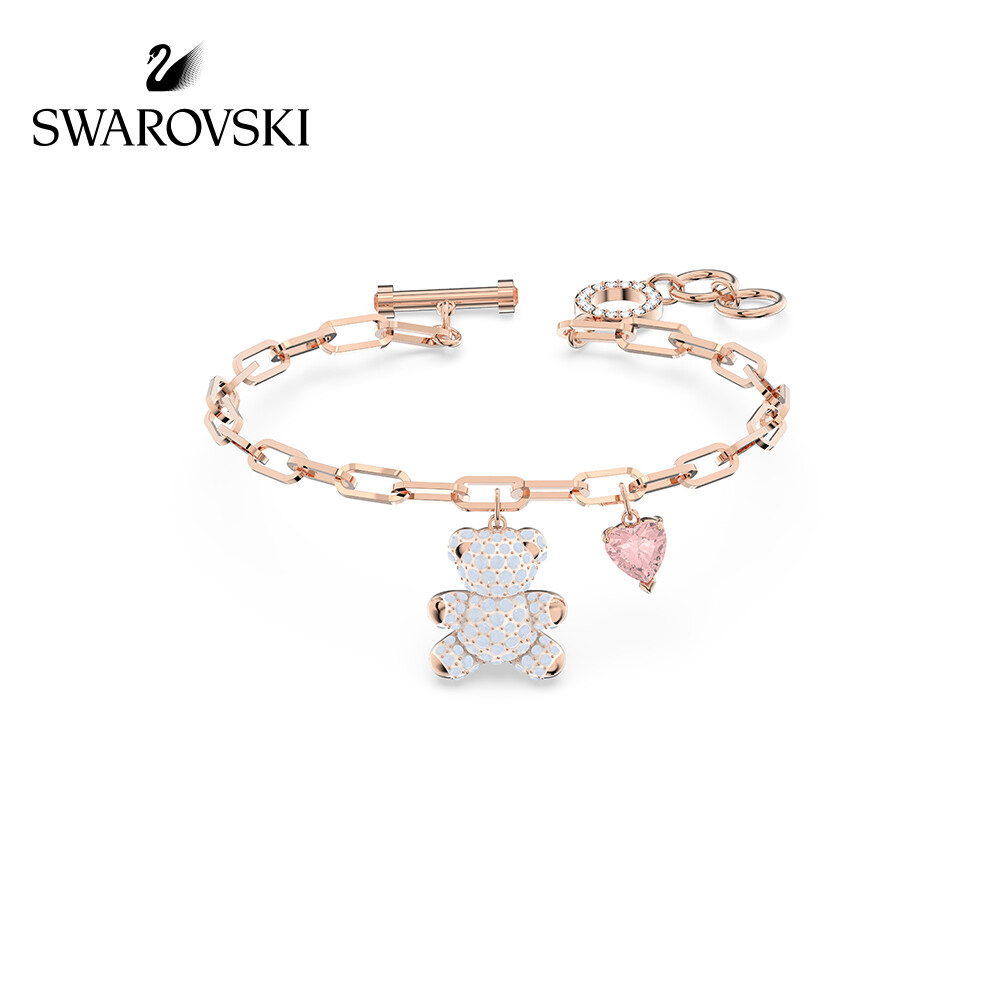Swarovski TEDDY Bright Teddy Bear Cute Childlike Female Bracelet Female Jewelry Gift