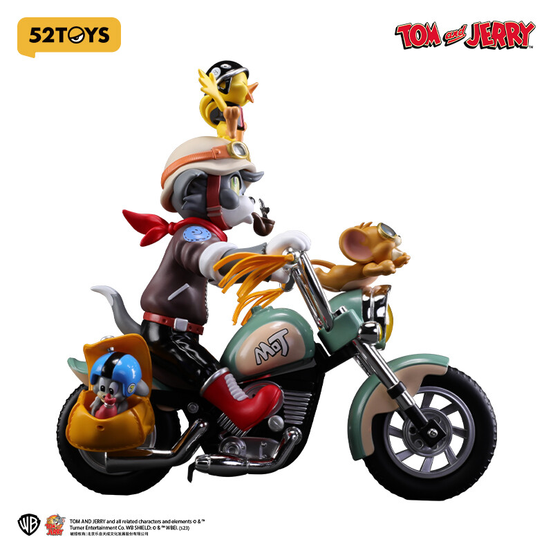 52toys x WarnerBrosトムとジェリー レトロバイク フィギュア