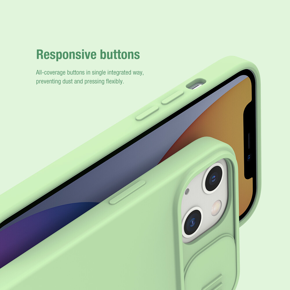 Nillkin CamShield Silicone Ốp Lưng Cho  iPhone 13 Ốp Lưng Mượt Silicon Mềm Trượt Máy Ảnh Bảo Vệ Ốp Lưng