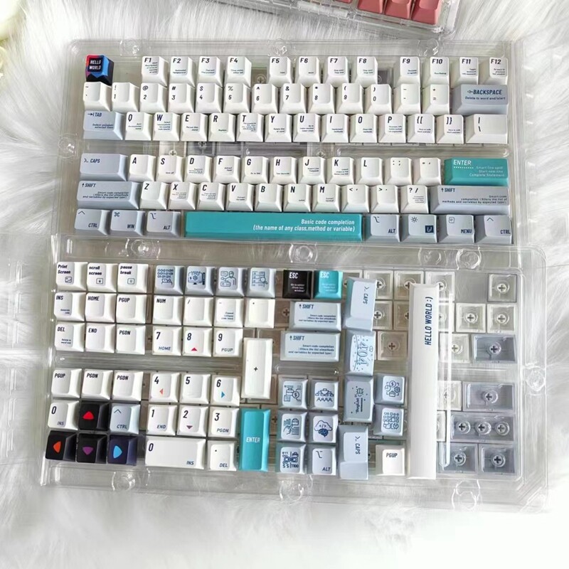 Keycap Chủ Đề Lập Trình Viên 120 + Phím Cherry Profile PBT Sublimation Keycaps Cho Công Tắc Cherry MX Bàn Phím Cơ Keychron/RK61/GK61/Anne Pro 2