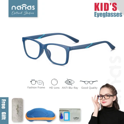 Computer Eyeglasses Anti Radiation Glasses for Kids/ Anti Blue Light Eye Protection Glasses/ Replaceable Lens/ UV400/ Light Weight Flexible Frame/ 5-12 years old children 5107