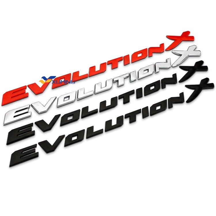 1pc MITSUBISHI Lancer Evolution X 3D Car Chromed Emblem Badge Decal Sticker Logo