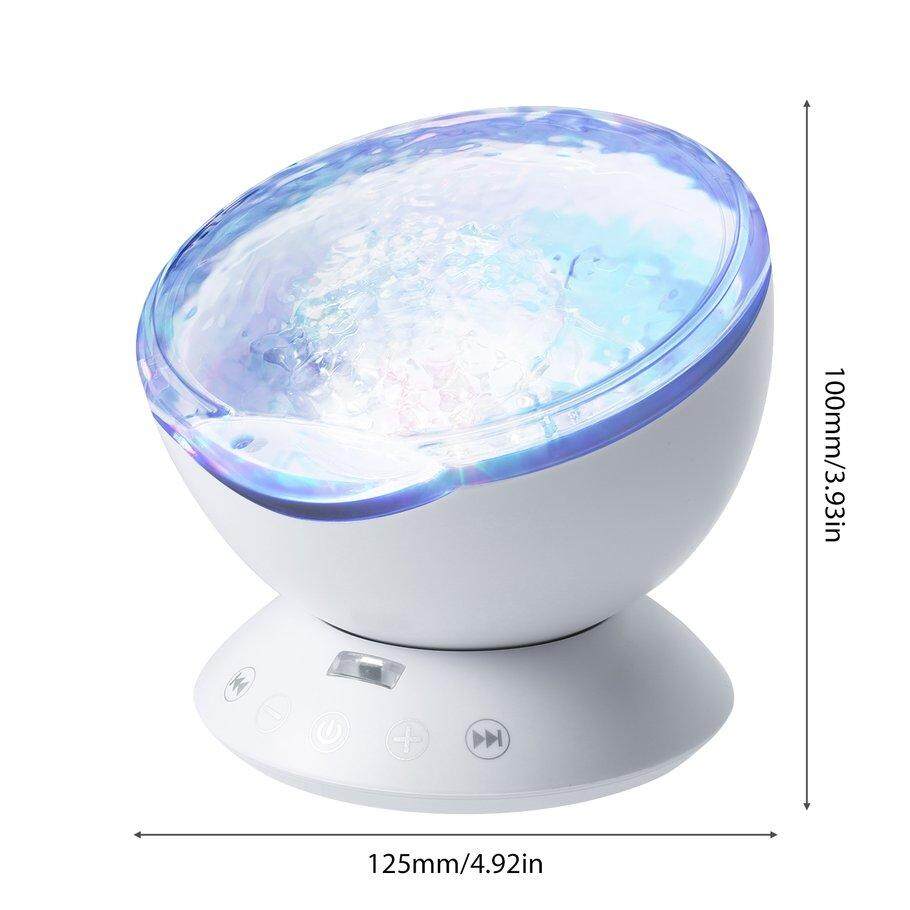 Ưu Đãi Lớn Điều Khiển từ xa Thôi Miên Dương Sóng Bóng Đèn Máy Chiếu Nightlight Nghe Nhạc