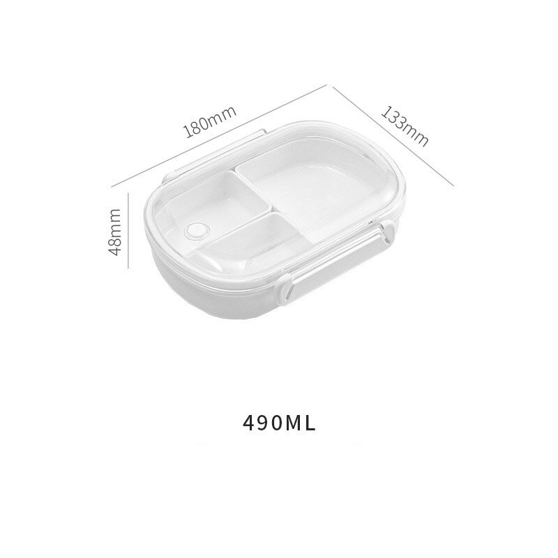 Microwave heated lunch box, divided fruit box, portable lunch box, divided fruit box, preservation box, lunch box