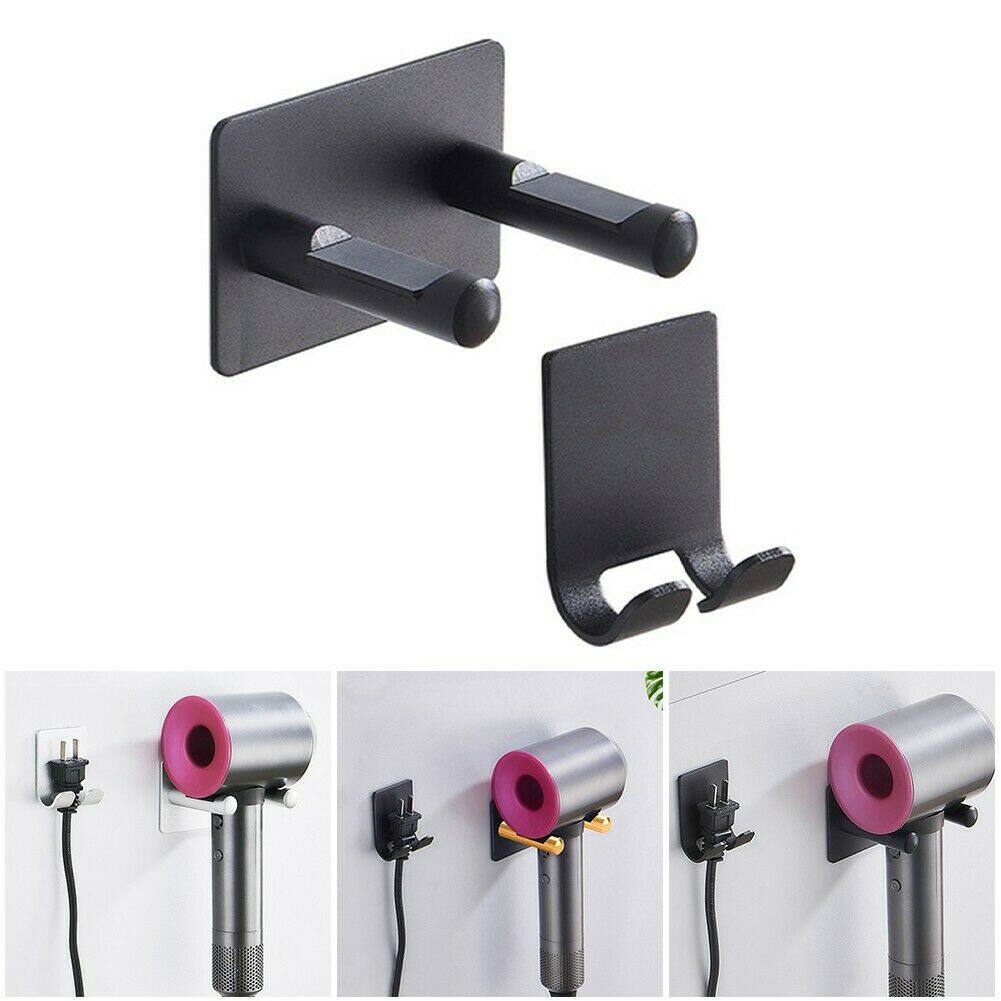 Hair Dryer Holder Wall Mount Bracket Stand Dyson Punch Hanger