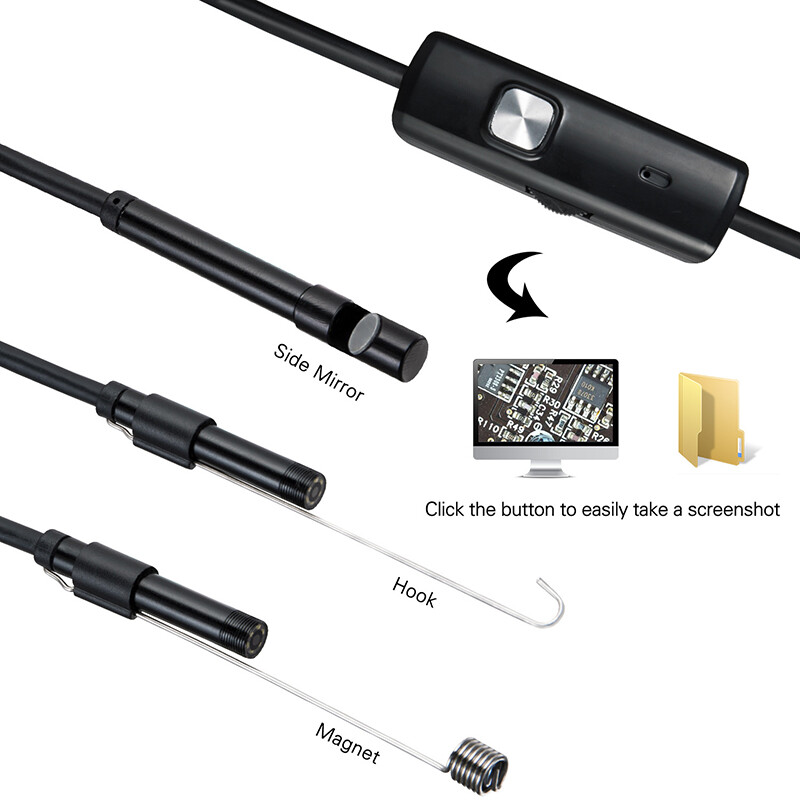 Camera Nội Soi Mini HITN Camera USB 7Mm/5.5Mm, Kính Ngắm Kiểm Tra Android