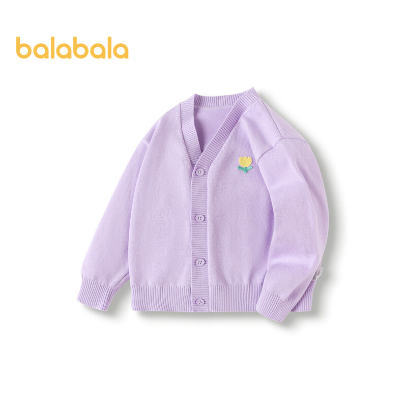 Balabala Boy'S Sweater Cardigan Spring And Autumn New Girl'S Baby Sweater Little Children'S Top New Year Fashion