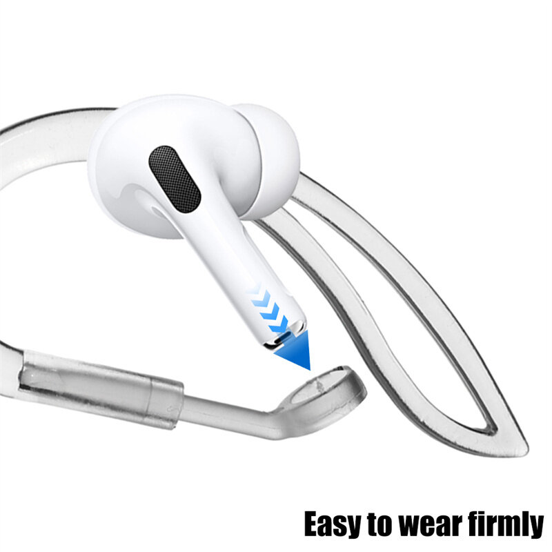 Móc đeo tai mềm trong suốt Tai nghe không dây đồ đựng bảo vệ chống rơi Tương thích với Apple Airpod 1 2 mũ trùm tai