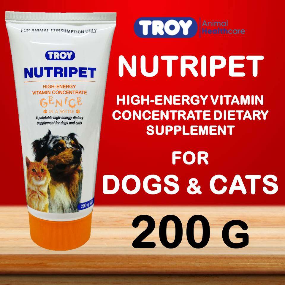 TROY Nutripet 200g for Cats Dogs High Energy Vitamin Concentrate Paste boost energy vitamins EXP 02 2026 Lazada