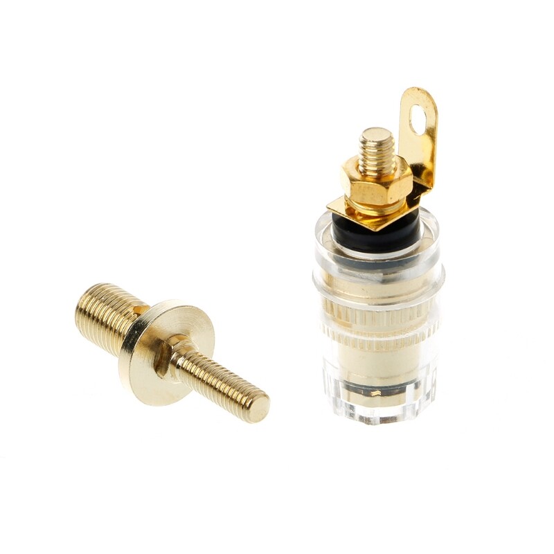 1 Pair 4mm Binding Post Terminal Speaker Test Banana Plug Socket Connector Amplifier Speaker
