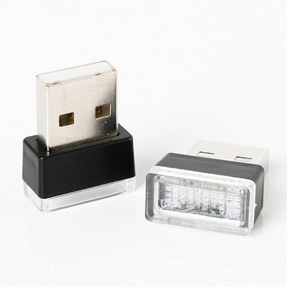 New USB LED Mini Wireless Car Interior Lighting Kit Car Styling Interior Decoration Atmosphere Light WHITE COLOR