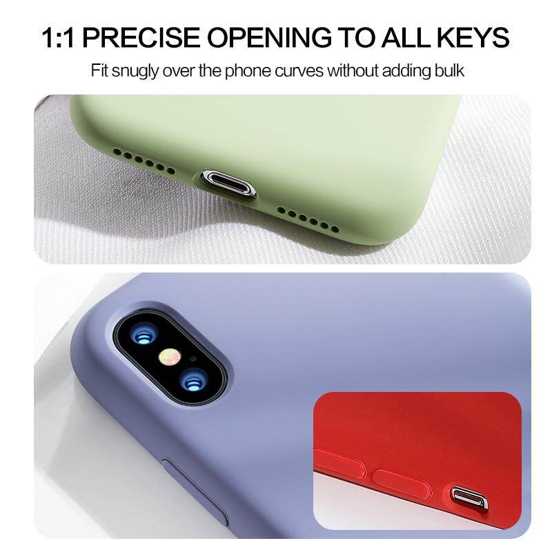 SmartDevil Liquid Silicone Silky LSR Phone Case, Flex Pure Cases Soft Smooth Cell Phone Back Cover For Apple iPhone XS MAX