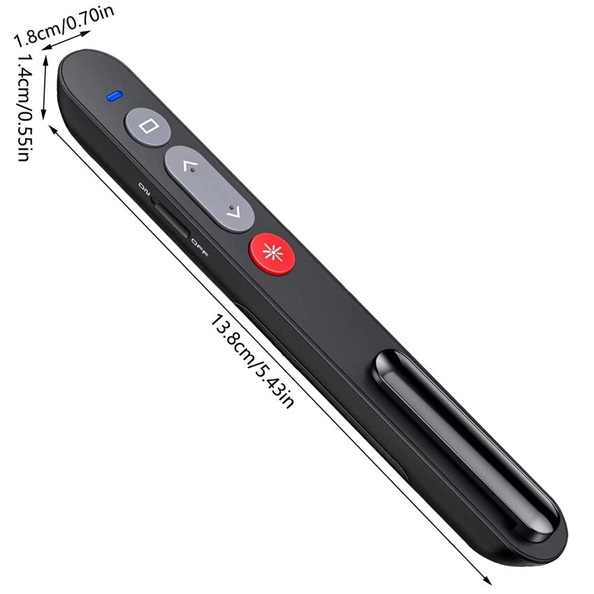 Presenter With Laser Pointer Presentation, Powerpoint Remote Control 2.4 GHz Wireless Presenter Pointer With USB Receiver, Presentation Remote Control With Hyperlink/Volume Control, Laser Pointer Cats
