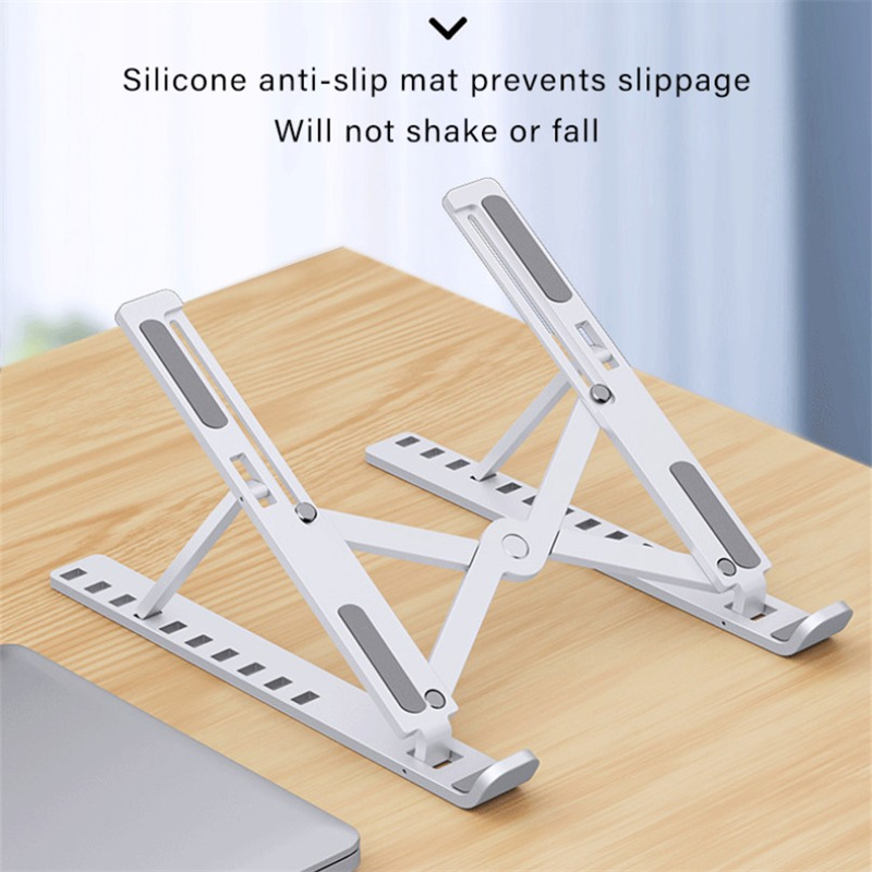 10-Speed Laptop Stand Notebook Foldable Adjustable Table Portable Lazy Computer Desk