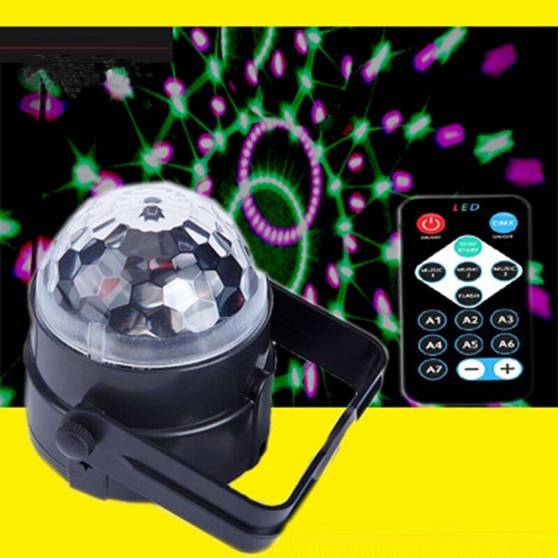 Đèn Nhấp Nháy 7 Màu RGB, Đèn LED Sân Khấu Cho Giáng Sinh, Gia Đình, KTV, Chương Trình Đám Cưới