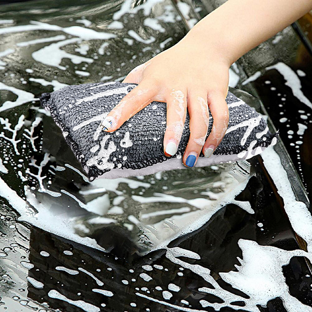 Microfiber Interior Scrubbing Sponge (5”x3.5”) Applicators for Leather