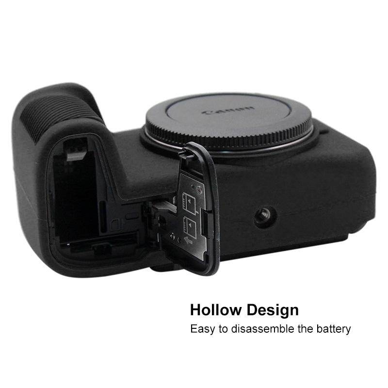 SmartPhonemall PULUZ Soft Silicone Protective Case for Canon EOS RP(Black)