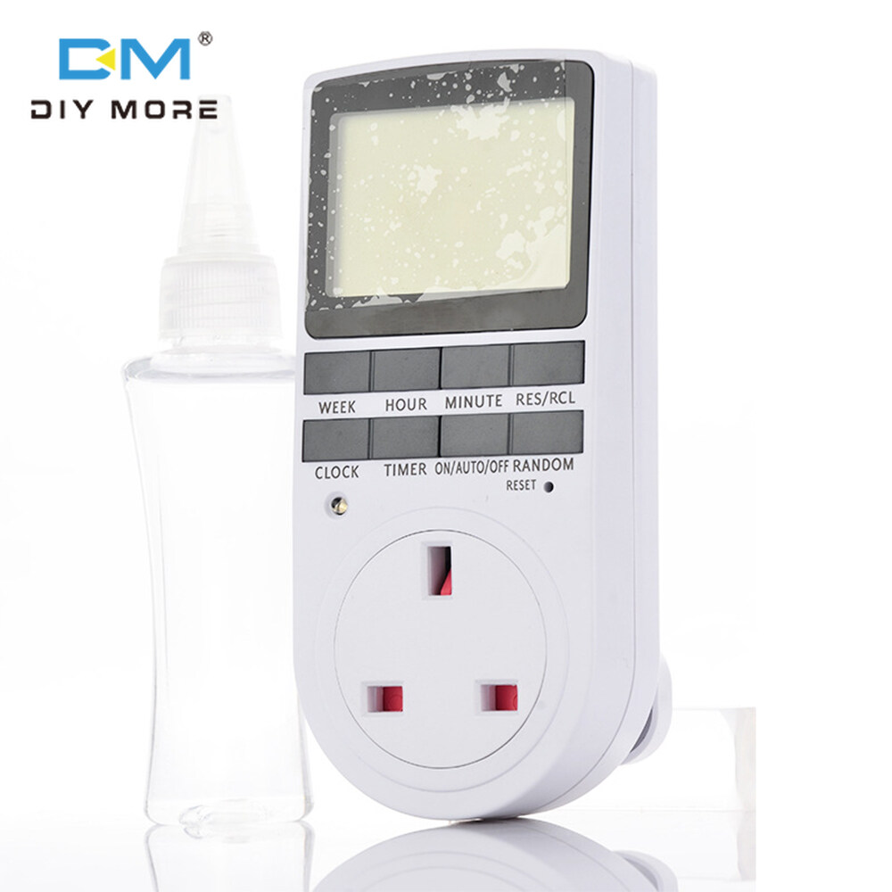 [100 original] diymoreTimer socket big screen programmable digital plug timer Time Switch 240V