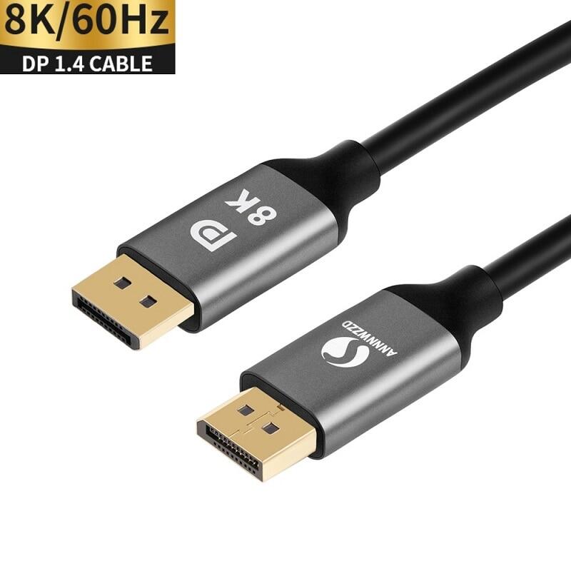Displayport 1 4 Cable 8k 4k Hdr 60hz 144hz 32 4gbps Displayport Adapter For Video Pc Laptop Tv Dp 1 4 1 2 Display Port 1 2 Cable Lazada Singapore