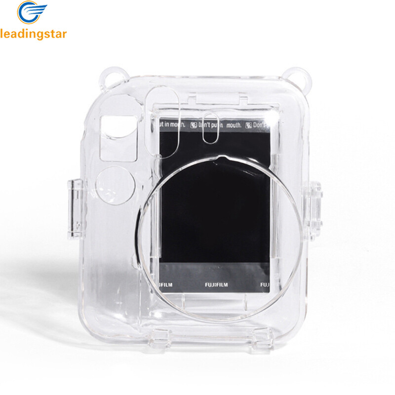 LeadingStar Fast Delivery Camera Case Scratch-Resistant Crystal Storage Protective Cover With Straps Sticker Compatible For Instax Mini 12