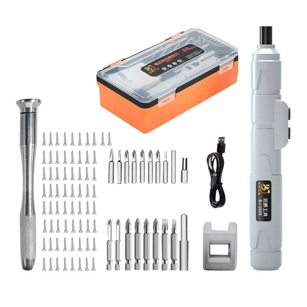 KKmoon Cordless USB Rechargeable Electric Screwdriver Mini Power Tool Multifunction Screw Driver for Repairing Clock Electronic Device