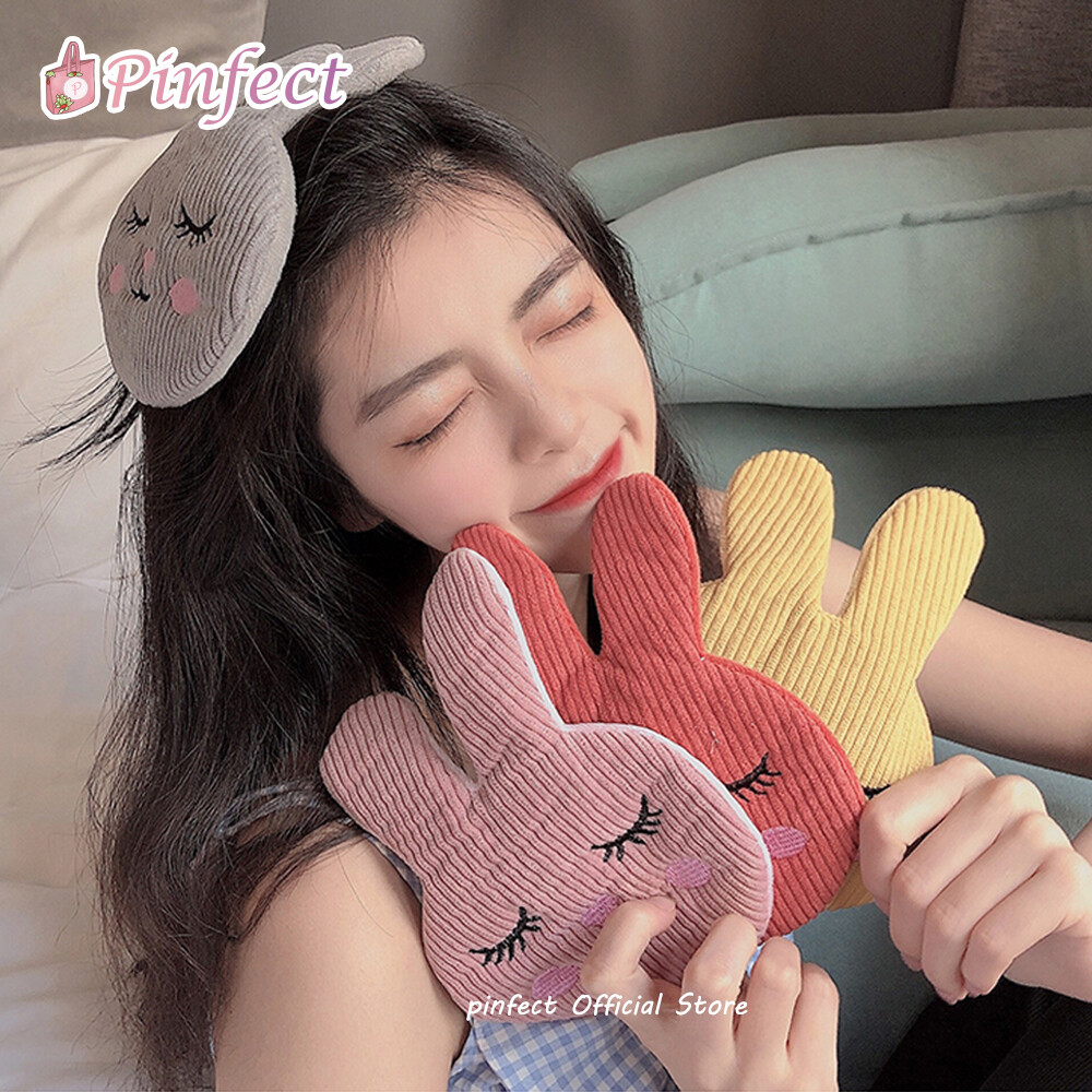 [Pinfect] Ins Korean Girls Cute Rabbit Hair Clip Women Sweet Corduroy Wash Face Makeup Hairpin Hairgrips Hair Accessories Giant Jumbo Hair Clip Big Size
