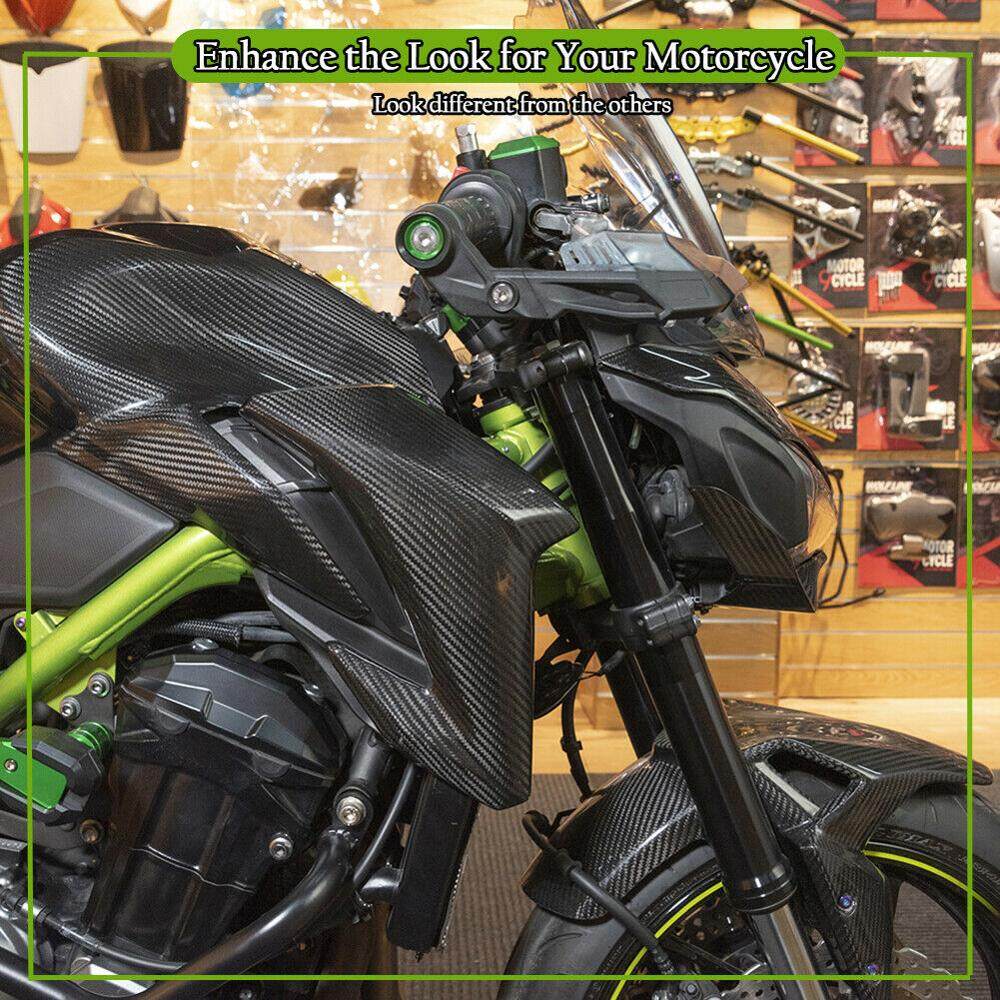 Ultrasupplier Carbon Fiber Look Z900 Side Trim Cover Fairing Cowl Gas