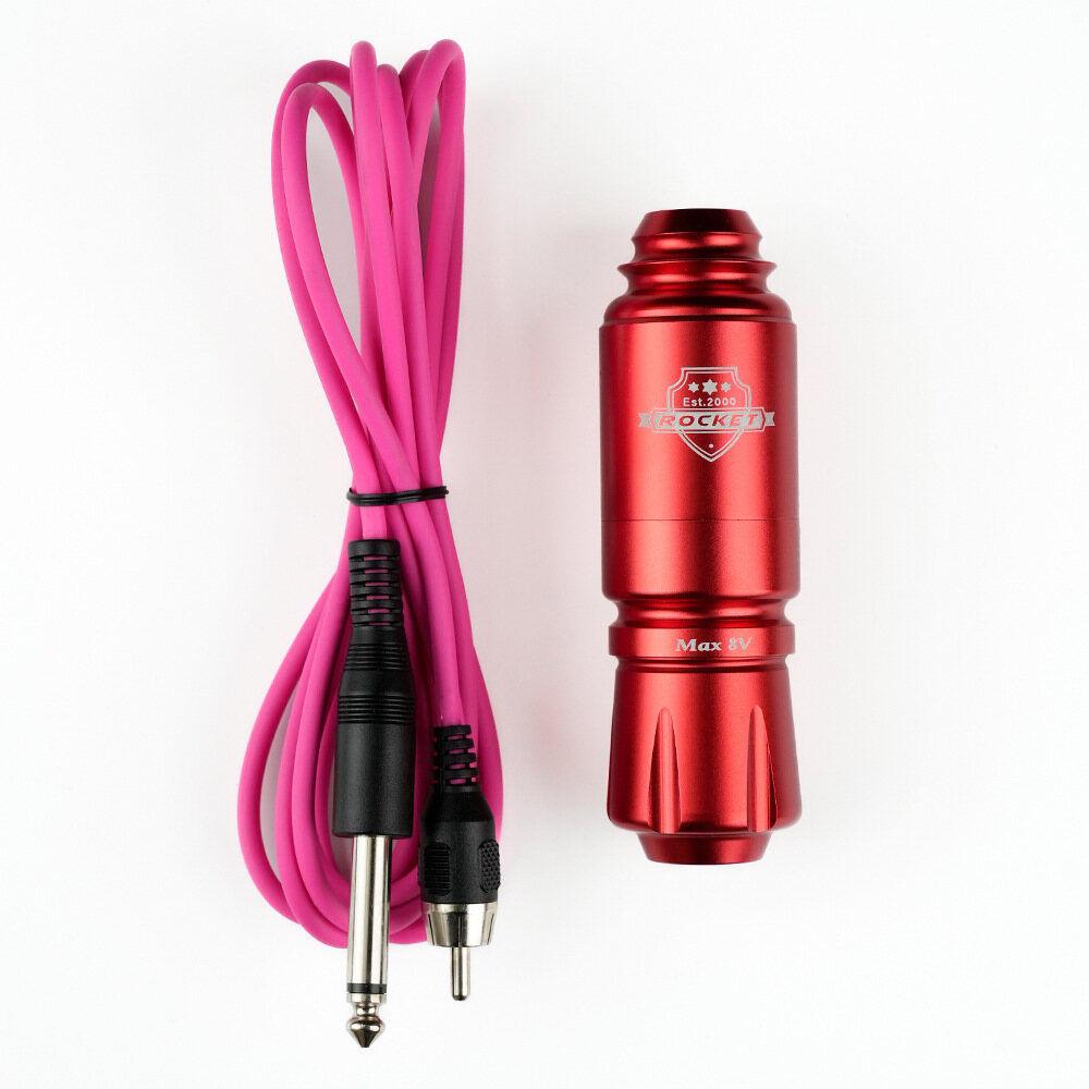 Tên lửa mini Máy Bút Tattoo Công suất lớn động cơ hiệu suất ổn định có thể điều chỉnh độ sâu Hộp mực RCA bút xoay máy xăm