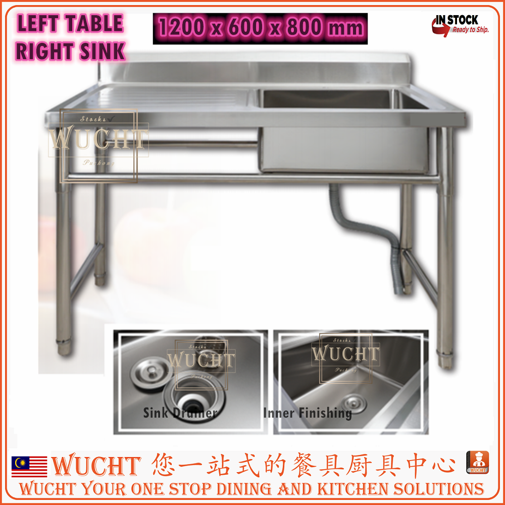 Stainless Steel Sink 120cm ,Floor Standing Single