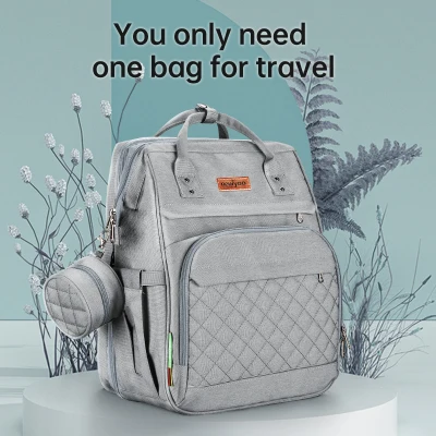 Newyoo USB Mummy Maternity Diaper Backpack Bag Large Capacity Baby Travel Mummy Bag Beg Mengandung Beg Mummy