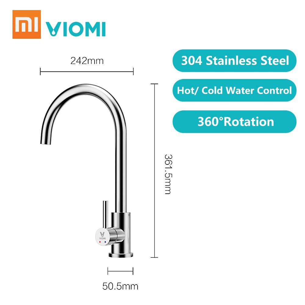 תוצאת תמונה עבור Viomi Stainless Steel Kitchen Basin Sink Faucet Tap