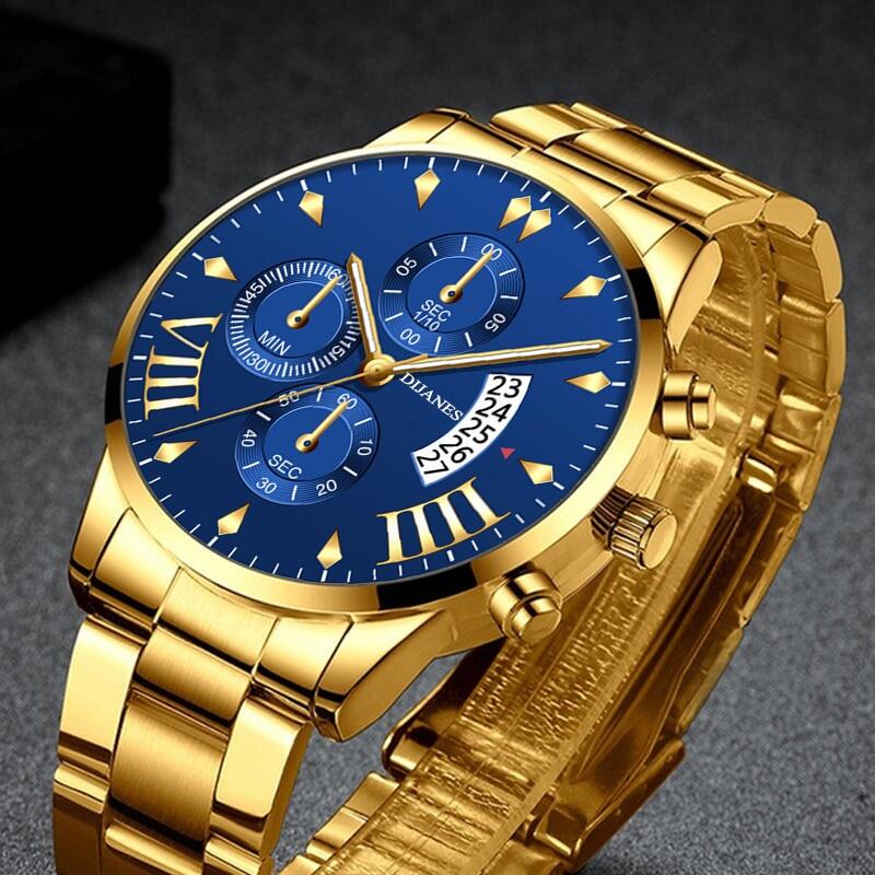 Đồng hồ thạch anh nam cao cấp GENEVA Có lịch ngày - phù hợp với phong cách quý ông lịch lãm