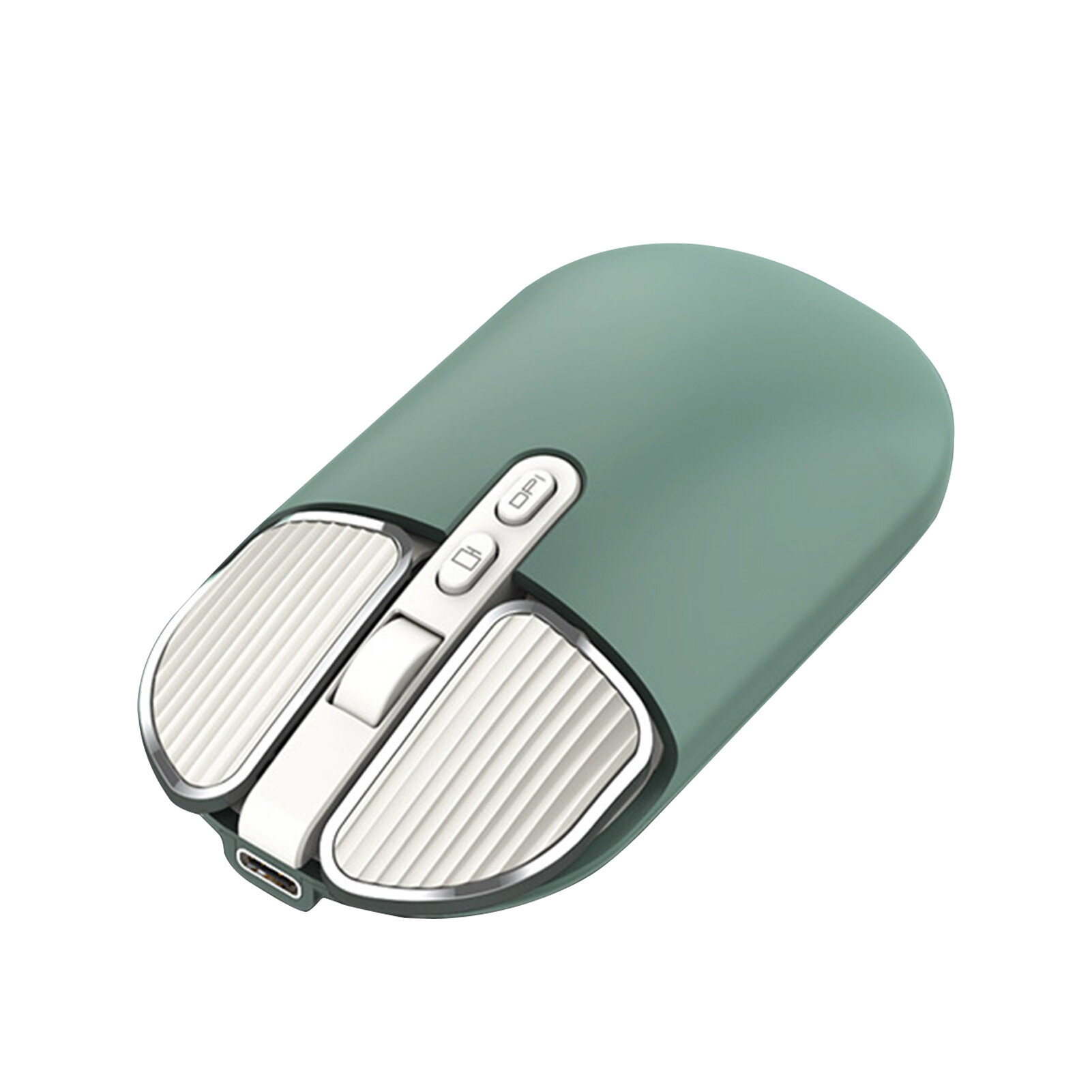 M203 Wireless Mouse Dual Mode Ergonomic Rechargeable Silent Power-saving DPI Adjustable 5 Buttons 2.4G Bluetooth-compatible Optical Mouse for PC
