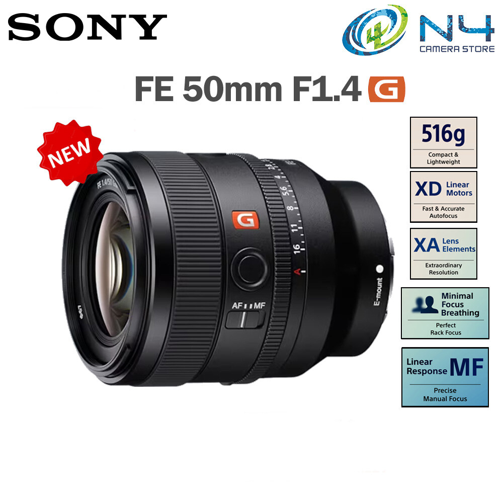 Sony Lens FE 50mm F1.4 GM SEL50F14GM ( 1+1 Year Sony Malaysia