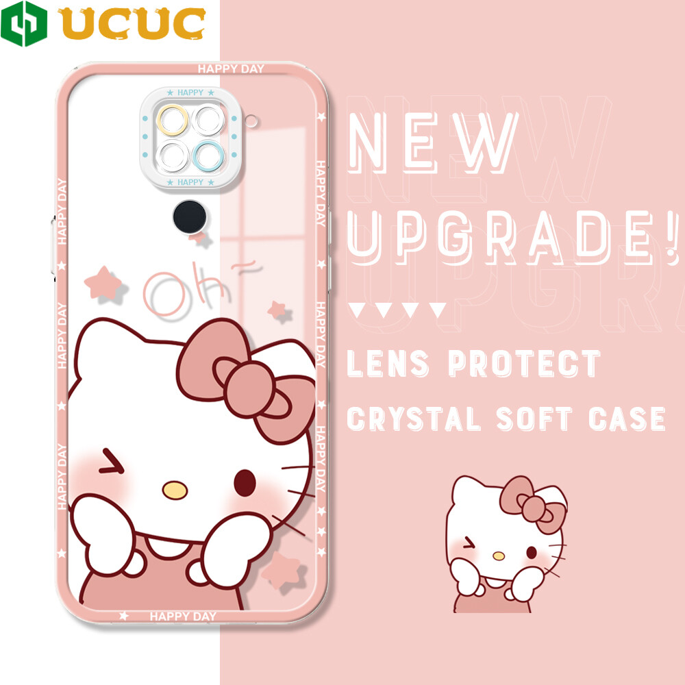 Ucuc phone casing case for xiaomi redmi note 11t pro+ redmi note 11s redmi note 11 pro 5g4g redminote11tpro redmi note 8 pro redmi note 9 case shockproof cartoon kt cat phone case for girls soft casing protection transparent shell