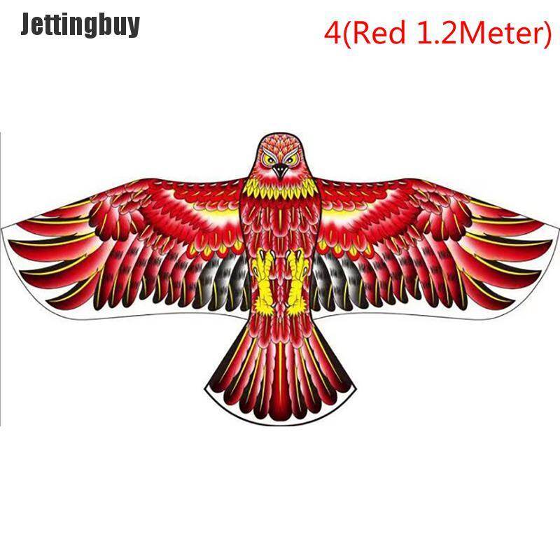 [Jettingbuy] Kids 1.2m Flat Eagle Kite 100M Kite Line Children Flying Bird Kites Outdoor Toy